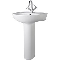 Balterley Adley 1 Tap Hole Basin and Full Pedestal - 550mm
Balterley Adley 1 Tap Hole Basin and Full Pedestal - 550mm
