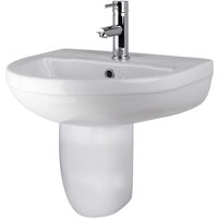Balterley Vision 1 Tap Hole Basin and Semi Pedestal - 500mm
Balterley Vision 1 Tap Hole Basin and Semi Pedestal - 500mm