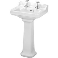 Balterley Kinston 2 Tap Hole Basin and Full Pedestal - 560mm
Balterley Kinston 2 Tap Hole Basin and Full Pedestal - 560mm