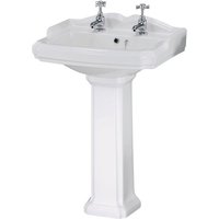 Balterley Legacy 2 Tap Hole Basin and Full Pedestal - 580mm
Balterley Legacy 2 Tap Hole Basin and Full Pedestal - 580mm