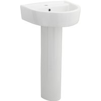 Balterley D-Shape 1 Tap Hole Basin and Full Pedestal - 425mm
Balterley D-Shape 1 Tap Hole Basin and Full Pedestal - 425mm