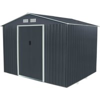 Charles Bentley 9ft x 6ft Grey Metal Storage Shed
Charles Bentley 9ft x 6ft Grey Metal Storage Shed