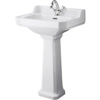 Balterley Harrington 1 Tap Hole Basin and Pedestal - 560mm
Balterley Harrington 1 Tap Hole Basin and Pedestal - 560mm