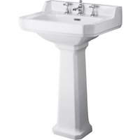 Balterley Harrington 3 Tap Hole Basin and Pedestal - 560mm
Balterley Harrington 3 Tap Hole Basin and Pedestal - 560mm