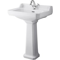 Balterley Harrington Comfort Height 1 Tap Hole Basin Pedestal - 600mm
Balterley Harrington Comfort Height 1 Tap Hole Basin Pedestal - 600mm