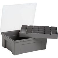 Organiser Tray with 19 Dividers - Grey
Organiser Tray with 19 Dividers - Grey
