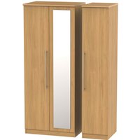 Siena Modern Oak Triple Mirror Wardrobe
Siena Modern Oak Triple Mirror Wardrobe