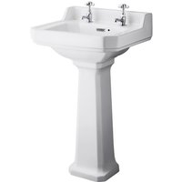 Balterley Harrington Comfort Height 2 Tap Hole Basin Pedestal - 500mm
Balterley Harrington Comfort Height 2 Tap Hole Basin Pedestal - 500mm
