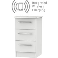Siena Grey Matt 3 Drawer Bedside Cabinet - Rechargeable
Siena Grey Matt 3 Drawer Bedside Cabinet - Rechargeable