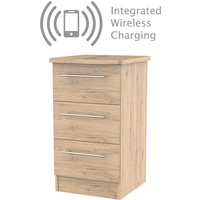Siena Bordeaux Oak 3 Drawer Bedside Cabinet - Rechargeable
Siena Bordeaux Oak 3 Drawer Bedside Cabinet - Rechargeable