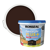 Ronseal Fence Life Plus Paint Dark Oak - 9L
Ronseal Fence Life Plus Paint Dark Oak - 9L