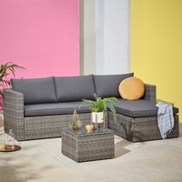 Alexandria Grey Rattan Garden Corner Sofa Set
Alexandria Grey Rattan Garden Corner Sofa Set