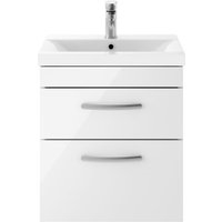 Balterley Rio 500mm Wall Hung 2 Drawer Vanity With Basin 1 - Gloss White
Balterley Rio 500mm Wall Hung 2 Drawer Vanity With Basin 1 - Gloss White
