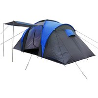 Charles Bentley 4 Person Camping Tunnel Tent With Awning - Grey
Charles Bentley 4 Person Camping Tunnel Tent With Awning - Grey