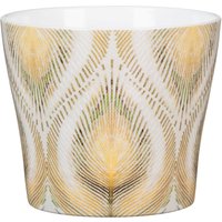 Peacock Yellow Ceramic Cover Pot 11cm
Peacock Yellow Ceramic Cover Pot 11cm