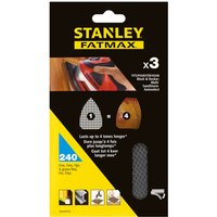 STANLEY FATMAX - 3x 240g Multi-Sander Sanding Sheets
STANLEY FATMAX - 3x 240g Multi-Sander Sanding Sheets