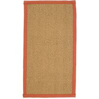Coir Herringbone Rug - With Terracotta Border