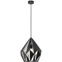 Eglo Carlton 1 Pendant Ceiling Light - Black & Silver
Eglo Carlton 1 Pendant Ceiling Light - Black & Silver