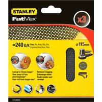 Stanley Fatmax - 3x 240g Quick Fit Random Orbital Sanding Mesh Discs 115mm
Stanley Fatmax - 3x 240g Quick Fit Random Orbital Sanding Mesh Discs 115mm