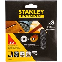 STANLEY FATMAX - 3x 80g Quick Fit Random Orbital Sanding Mesh Discs 125mm
STANLEY FATMAX - 3x 80g Quick Fit Random Orbital Sanding Mesh Discs 125mm