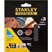 STANLEY FATMAX - 3x 240g Quick Fit Random Orbital Sanding Mesh Discs 125mm
STANLEY FATMAX - 3x 240g Quick Fit Random Orbital Sanding Mesh Discs 125mm