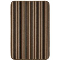 Java washable stripe mat -Chocolate