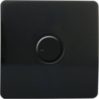Trendi Switch 1 Gang 200 Watt Dimmer Light Switch in Screwless Black
Trendi Switch 1 Gang 200 Watt Dimmer Light Switch in Screwless Black