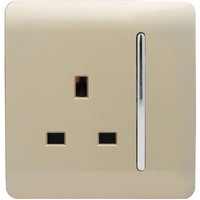 Trendi Switch 1 Gang 13 amp Plug Socket in Screwless Gold
Trendi Switch 1 Gang 13 amp Plug Socket in Screwless Gold