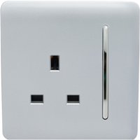 Trendi Switch 1 Gang 13 amp Plug Socket in Screwless Silver
Trendi Switch 1 Gang 13 amp Plug Socket in Screwless Silver
