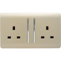 Trendi Switch 2 Gang 13 amp long switched Plug Socket in Screwless Gold
Trendi Switch 2 Gang 13 amp long switched Plug Socket in Screwless Gold