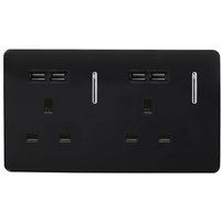 Trendi Switch 2 Gang 13 amp short switched Plug 4x USB Socket in Screwless Black
Trendi Switch 2 Gang 13 amp short switched Plug 4x USB Socket in Screwless Black