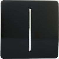 Trendi Switch 1 Gang 2 Way 10 Amp Rocker Light Switch in Screwless Black 
Trendi Switch 1 Gang 2 Way 10 Amp Rocker Light Switch in Screwless Black