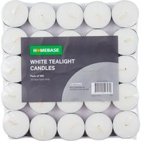 Pack of 100 Tealight Candles - White
Pack of 100 Tealight Candles - White