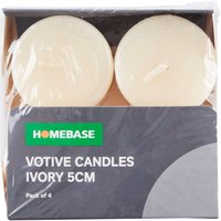 4 x Votive Candles - Ivory
4 x Votive Candles - Ivory