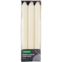 Pack of 6 Dinner Candles - Ivory - 20cm
Pack of 6 Dinner Candles - Ivory - 20cm