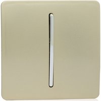 Trendi Switch 1 Gang 3 Way Intermediate Rocker Light Switch in Screwless Gold
Trendi Switch 1 Gang 3 Way Intermediate Rocker Light Switch in Screwless Gold