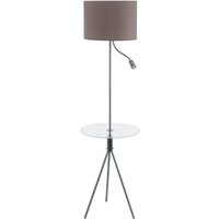 Eglo Policara Floor Lamp with Reading Lamp - Nickel & Taupe
Eglo Policara Floor Lamp with Reading Lamp - Nickel & Taupe
