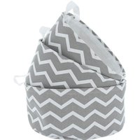 Zig Zag Basket - Grey & White - Set of 3
Zig Zag Basket - Grey & White - Set of 3