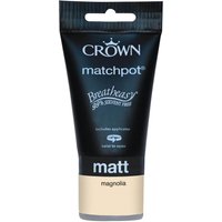 Crown Breatheasy Magnolia - Matt Emulsion Paint - 40ml Tester
Crown Breatheasy Magnolia - Matt Emulsion Paint - 40ml Tester