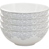 Denby Monsoon Filigree Silver Cereal Bowls - 4 Piece Set
Denby Monsoon Filigree Silver Cereal Bowls - 4 Piece Set