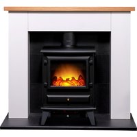 Adam Chester in White with Hudson Electric Stove in Black
Adam Chester in White with Hudson Electric Stove in Black