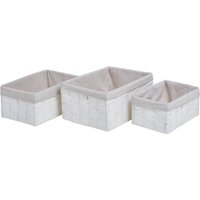 Paper Weave Baskets - White - Set of 3
Paper Weave Baskets - White - Set of 3