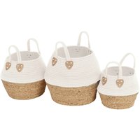 White Rope Baskets - Set of 3
White Rope Baskets - Set of 3