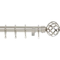 Harrison Drape Ball Cage Finial Curtain Pole - Satin Steel - 3m (28mm)
Harrison Drape Ball Cage Finial Curtain Pole - Satin Steel - 3m (28mm)