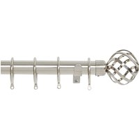 Harrison Drape Ball Cage Finial Curtain Pole - Satin Steel - 2.4m (28mm)
Harrison Drape Ball Cage Finial Curtain Pole - Satin Steel - 2.4m (28mm)