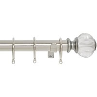 Harrison Drape Decorative Flower Finial Curtain Pole - Satin Steel - 1.8m (28mm)
Harrison Drape Decorative Flower Finial Curtain Pole - Satin Steel - 1.8m (28mm)