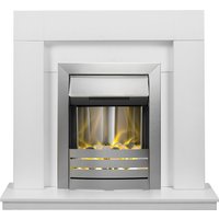 Adam Malmo in White & Black with Helios Electric Fire in Brushed Steel
Adam Malmo in White & Black with Helios Electric Fire in Brushed Steel