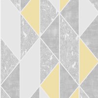 Superfresco Milan Geo Yellow & Grey Wallpaper 
Superfresco Milan Geo Yellow & Grey Wallpaper