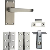 Homebuild Victorian Straight Short Backplate Internal Door Pack - Brushed Nickel
Homebuild Victorian Straight Short Backplate Internal Door Pack - Brushed Nickel