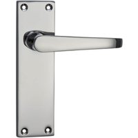 Homebuild Victorian Straight Long Backplate Latch Lever Set - Polished Chrome
Homebuild Victorian Straight Long Backplate Latch Lever Set - Polished Chrome